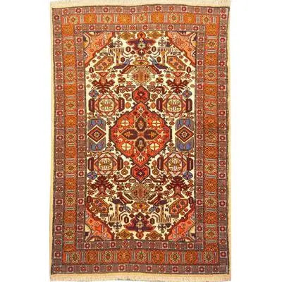 One Of The Kind Persian Ardabil Rug 4'11" x 3'1"